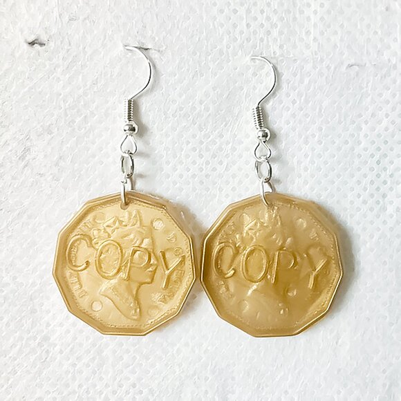Canadian Loonie Earrings - Picture 2 of 4